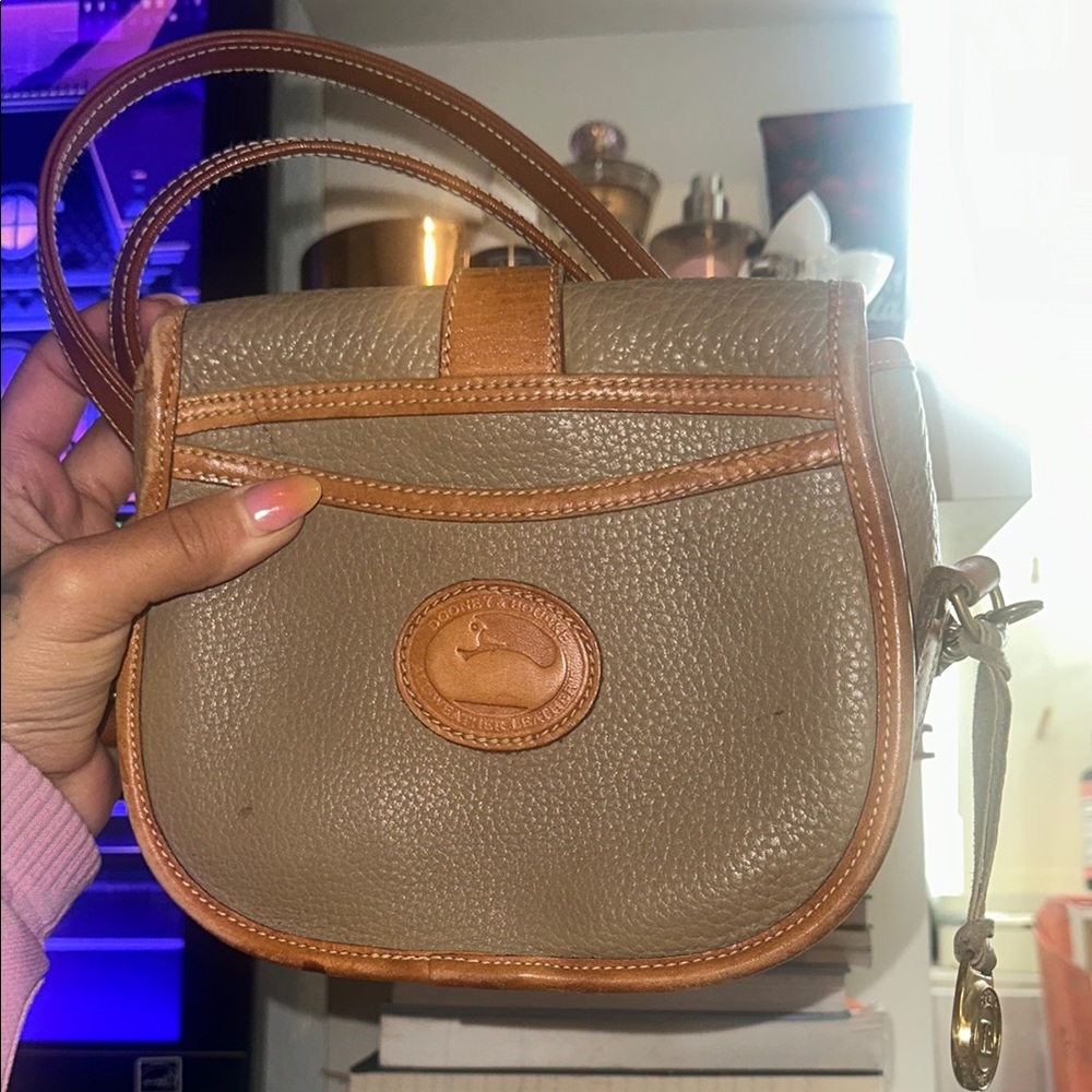 Classic Tan Leather Crossbody Bag